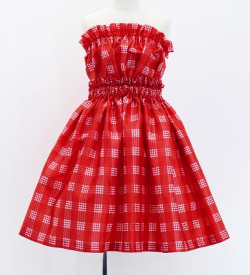 Hula Set up Keiki with palaka check / Luxury Collection / Red / Jp75rd