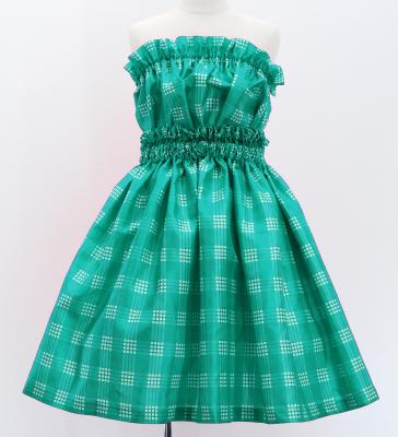 Hula Set up Keiki with Palaka Check Print / Luxury Collection / Turquoise Blue / Jp75tbl