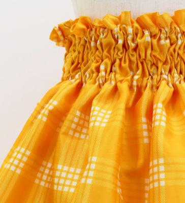 Hula Set up Keiki with palaka check / Luxury Collection / Yellow / Jp75ye
