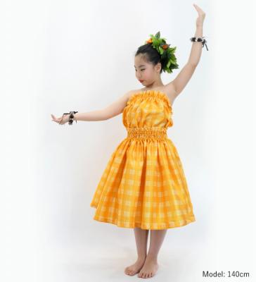 Hula Set up Keiki with palaka check / Luxury Collection / Yellow / Jp75ye
