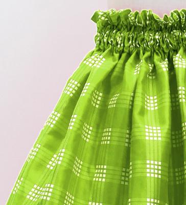 Hula Set up Keiki with Palaka Check Print / Luxury Collection / Yellow Green / Jp75yegr