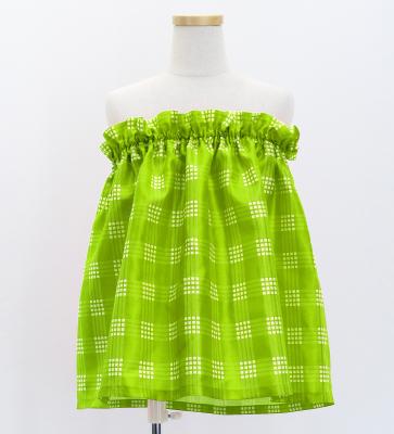 Hula Set up Keiki with Palaka Check Print / Luxury Collection / Yellow Green / Jp75yegr