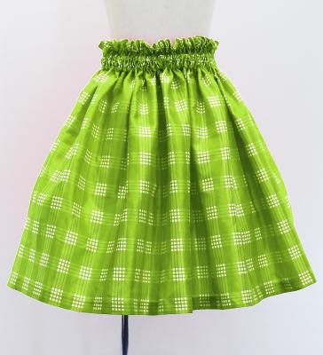 Hula Set up Keiki with Palaka Check Print / Luxury Collection / Yellow Green / Jp75yegr