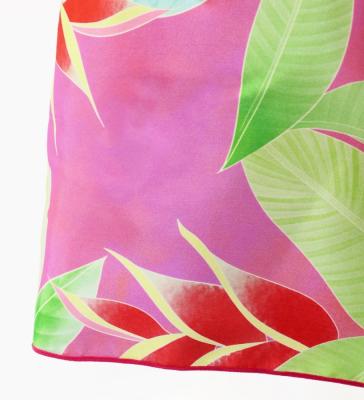 Hula Kids Cape Long Dress with Heliconia Print / Luxury Collection / Pink / Jp76pi