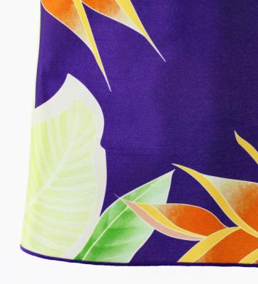 Hula Kids Cape Long Dress with Heliconia Print / Luxury Collection / Purple / Jp76pu