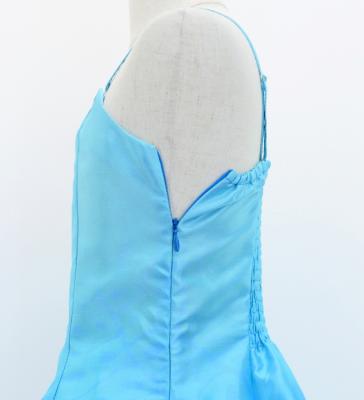 Hula Kids Shantung Dress with Plumeria Print / Luxury Collection / Light Blue / Jp77lbl