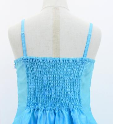 Hula Kids Shantung Dress with Plumeria Print / Luxury Collection / Light Blue / Jp77lbl