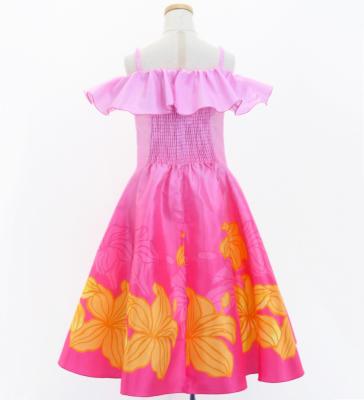 Hula Kids Midi Dress with Hibiscus Print / Luxury Collection / Pink / Jp80pi