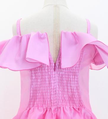 Hula Kids Midi Dress with Hibiscus Print / Luxury Collection / Pink / Jp80pi