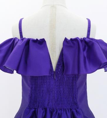 Hula Kids Midi Dress with Hibiscus Print / Luxury Collection / Purple / Jp80pu