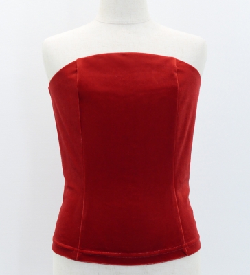Hula Kids Blouse with Velvet Keiki /  Dark Red 2 / Jp81drd2