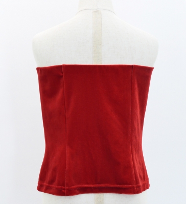 Hula Kids Blouse with Velvet Keiki /  Dark Red 2 / Jp81drd2