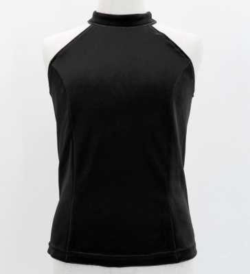 Hula Kids American Armhole Blouse with Velvet Keiki / Black / Jp82bk
