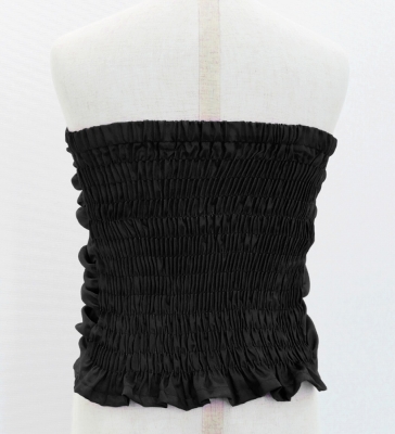 Hula Kids Drape Blouse with Shantung Keiki / Black / Jp83bk