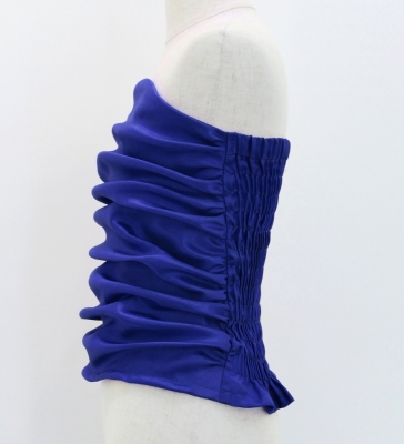 Hula Kids Drape Blouse with Shantung Keiki / Royal Blue / Jp83rbl