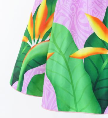 Hula Kids Midi Dress with Strelitzia Print / Luxury Collection / Pink / Jp85pi