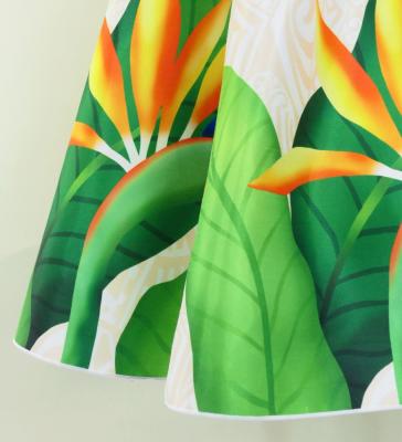 Hula Kids Midi Dress with Strelitzia Print / Luxury Collection / White / Jp85wh