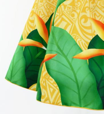 Hula Kids Midi Dress with Strelitzia Print / Luxury Collection / Yellow / Jp85ye