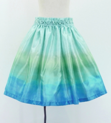 Hula Keiki Shantung Set-Up with Gradation Print / Luxury Collection / Jp90-4