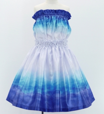 Hula Keiki Shantung Set-Up with Gradation Print / Luxury Collection / Jp90-6