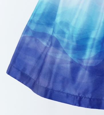 Hula Keiki Shantung Set-Up with Gradation Print / Luxury Collection / Jp90-6