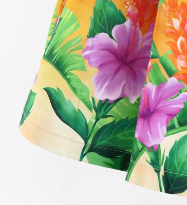 Hula Kids Shantung Pa'u Skirt with Hibiscus Print / Luxury Collection / Jp93-3
