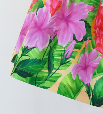 Hula Kids Shantung Pa'u Skirt with Hibiscus Print / Luxury Collection / Jp93-4