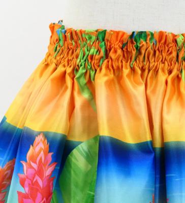 Hula Kids Shantung Pa'u Skirt with Hibiscus Print / Luxury Collection / Jp93-4
