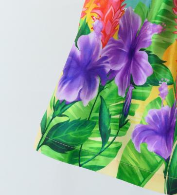 Hula Kids Shantung Pa'u Skirt with Hibiscus Print / Luxury Collection / Jp93-6