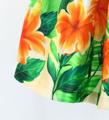 Hula Kids Shantung Pa'u Skirt with Hibiscus Print / Luxury Collection / Jp93-7