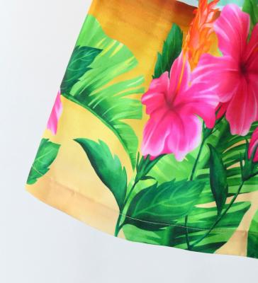 Hula Kids Shantung Pa'u Skirt with Hibiscus Print / Luxury Collection / Jp93-8