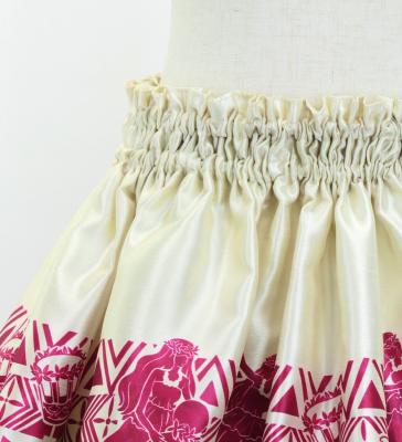 Hula Kids Shantung Pa'u Skirt with Hula girl Print / Luxury Collection / Jp95be