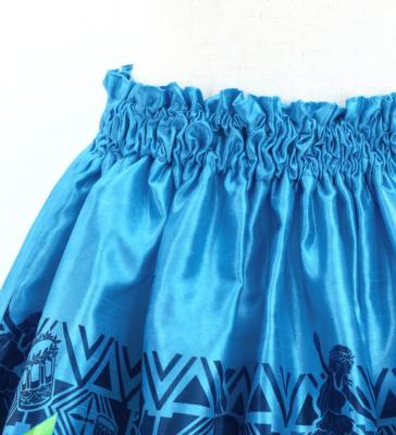Hula Kids Shantung Pa'u Skirt with Hula girl Print / Luxury Collection / Jp95lbl