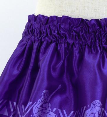 Hula Kids Shantung Pa'u Skirt with Hula girl Print / Luxury Collection / Jp95pu