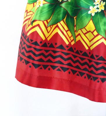 Hula Kids Shantung Pa'u Skirt with Hula girl Print / Luxury Collection / Jp95rd