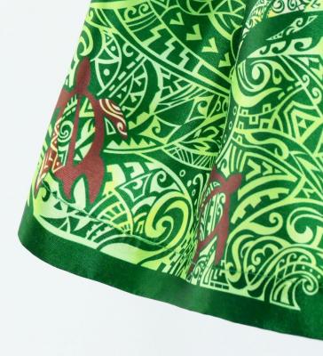 Hula Kids Shantung Pa'u Skirt with Kahiko Print / Luxury Collection / Jp96gr