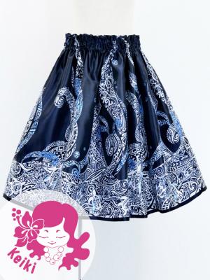 Hula Kids Shantung Pa'u Skirt with Kahiko Print / Luxury Collection / Jp96nv