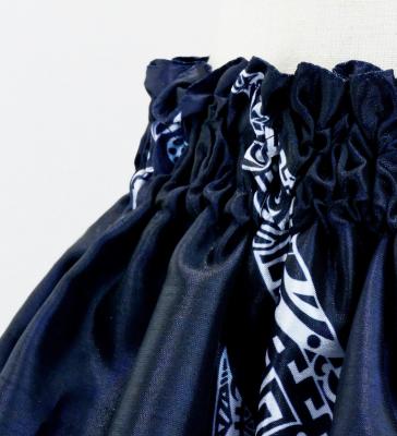 Hula Kids Shantung Pa'u Skirt with Kahiko Print / Luxury Collection / Jp96nv