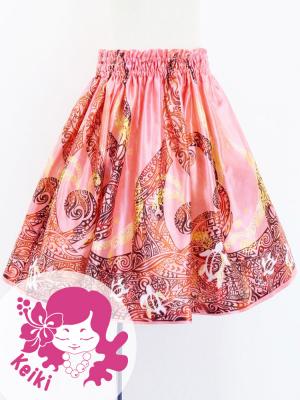 Hula Kids Shantung Pa'u Skirt with Kahiko Print / Luxury Collection / Jp96pi