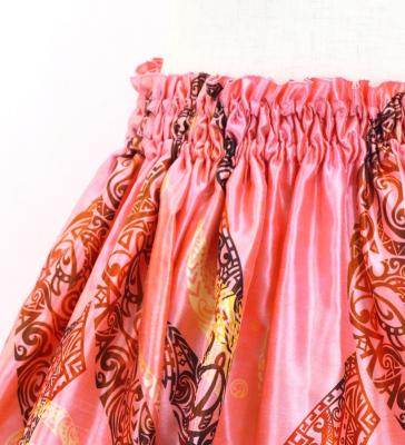 Hula Kids Shantung Pa'u Skirt with Kahiko Print / Luxury Collection / Jp96pi