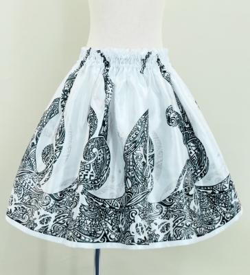 Hula Kids Shantung Pa'u Skirt with Kahiko Print / Luxury Collection / Jp96wh