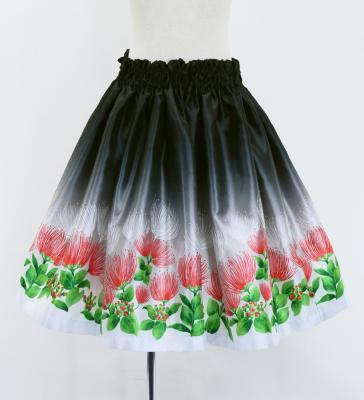 Hula Kids Shantung Pa'u Skirt with Lehua Print / Luxury Collection / Jp97bk