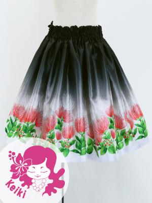 Hula Kids Shantung Pa'u Skirt with Lehua Print / Luxury Collection / Jp97bk