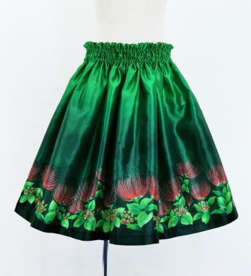 Hula Kids Shantung Pa'u Skirt with Lehua Print / Luxury Collection / Jp97gr