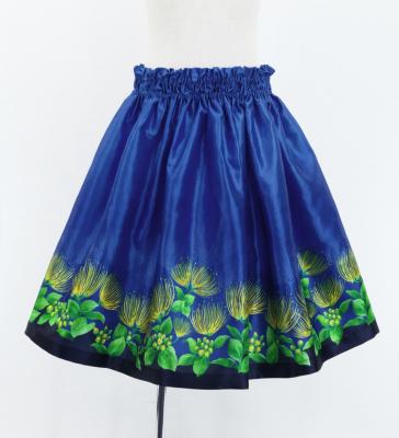 Hula Kids Shantung Pa'u Skirt with Lehua Print / Luxury Collection / Jp97nv