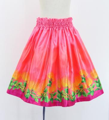 Hula Kids Shantung Pa'u Skirt with Lehua Print / Luxury Collection / Jp97pi
