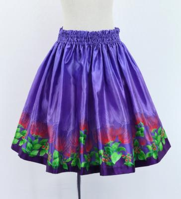 Hula Kids Shantung Pa'u Skirt with Lehua Print / Luxury Collection / Jp97pu