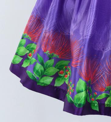 Hula Kids Shantung Pa'u Skirt with Lehua Print / Luxury Collection / Jp97pu