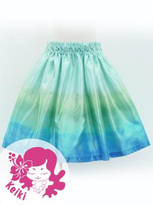 Hula Kids Shantung Pa'u Skirt with Gradation Print / Luxury Collection / Jp98-4