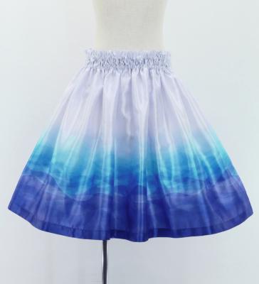 Hula Kids Shantung Pa'u Skirt with Gradation Print / Luxury Collection / Jp98-6